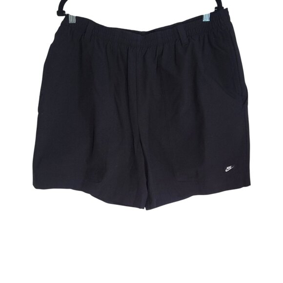 Nike Mens Black Drawstring‎ Shorts With Pockets Elastic Waist Mesh Lined Size XL - Picture 1 of 10